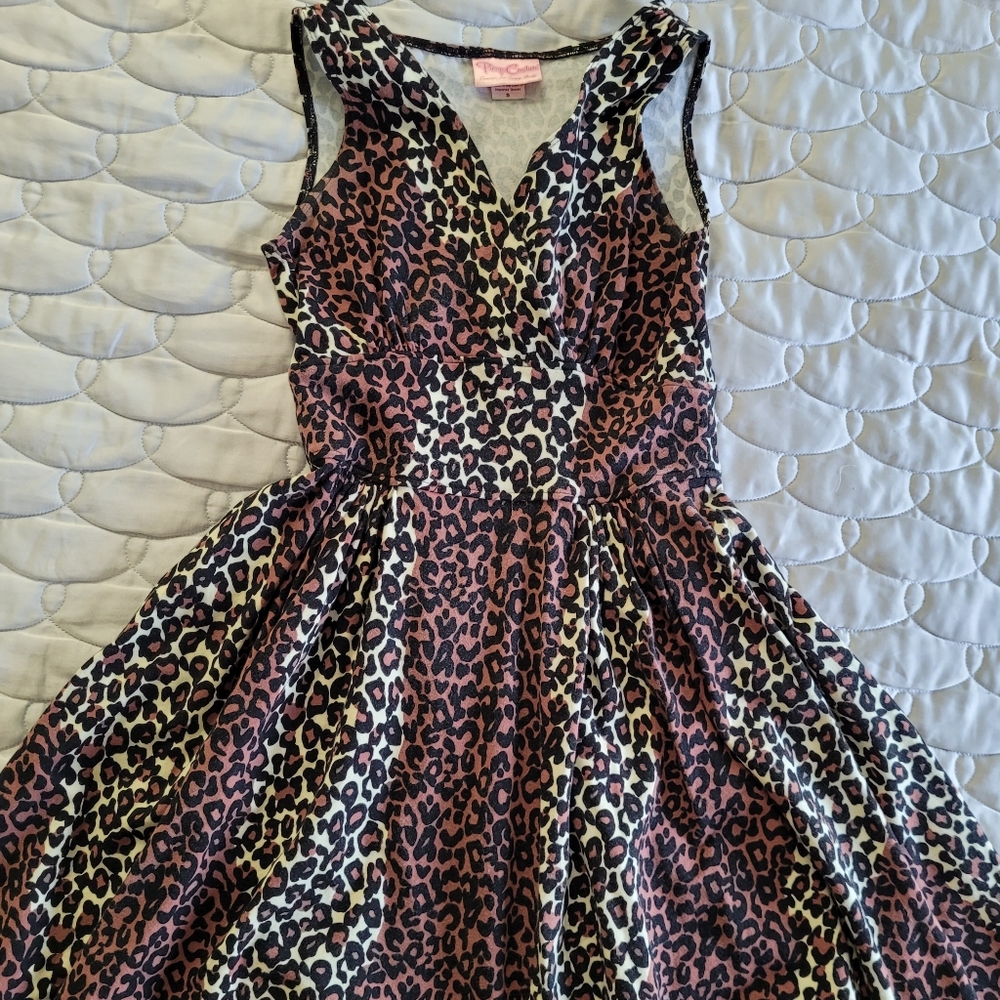 Pinup Couture pinup girl clothing leopard dress